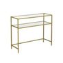 Console table with steel frame gold-coloured Image 3