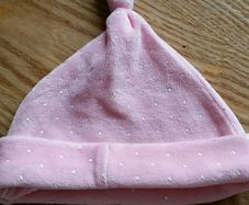 Pink baby hat