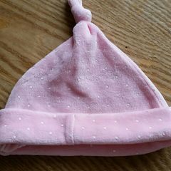 Pink baby hat