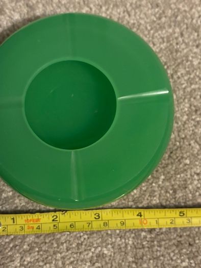 Vintage Green Glass Ashtray