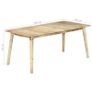 Dining Table 180x90x76 cm Solid Mango Wood Image 7