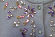 lovely beaded cardigan 7% angora/18