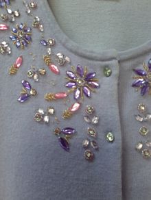 lovely beaded cardigan 7% angora/18
