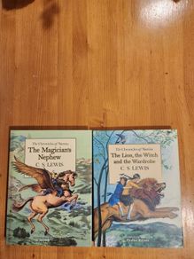 The Chronicals Of Narnia Compilation.  2 Books In Presentation Folder. Large Volume Hardback In Very Good Condition.