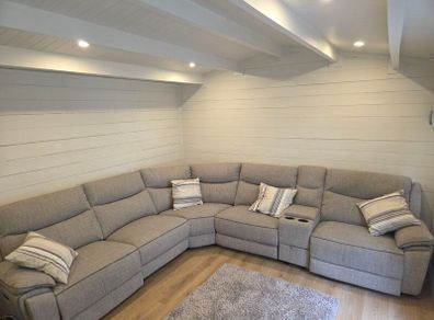 The Trek 2 x Powered recliners, 2x corner sofa & console from DFS