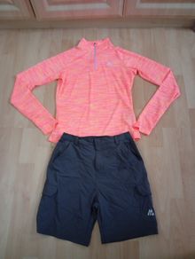 Montirex 1/4 Zip Top Cargo Shorts Set