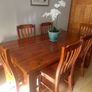 Dining room table + 6 high back chairs Image 2