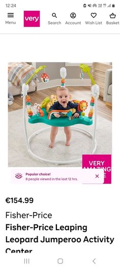Baby bouncer walker bundle