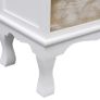 Drawer Cabinet White 50x30x80 cm Wood Image 6