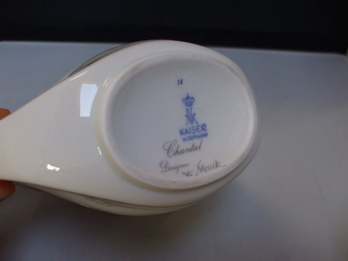 SALE!  Vintage AK Kaiser West Germany Porcelain Vase - Chantal Magnolia pattern designed by K. Nossek