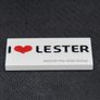 Lego I Love Lester 2x4 Lego Store Exclusive Tile Ultra Rare Very Hard To Find Very Rare Limited Edition Image 2