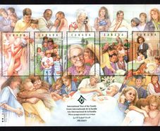 1994 Canada International Year of the Family Commemorative Stamps Miniature Sheet Mint Never Hinged (MNH)