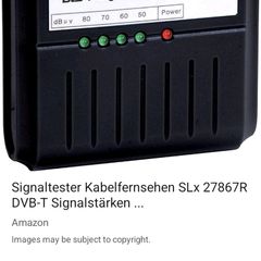 Digital tv signal meter