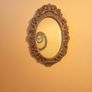 Vintage oval mirrors pair Image 2
