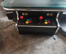 Arcade gaming cocktail table.
