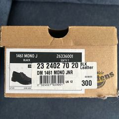 New Dr Martens 1461 Jnr Mono size 12