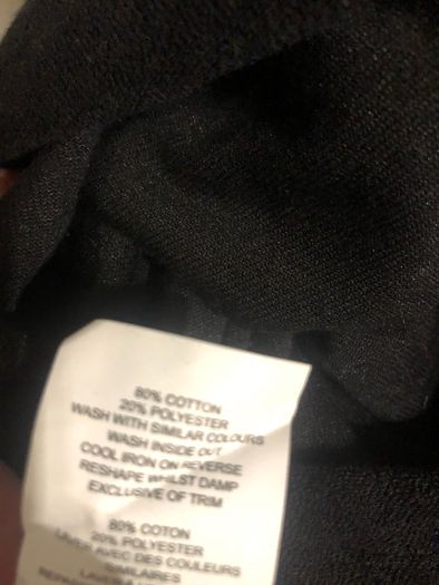 Boohoo black towely feel skirt (size 22)