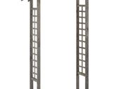 Trellis Arch 150x50x220 cm Grey Impregnated Pinewood