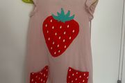 Gorgeous strawberry tunic for a girl, 110cm (4-5 years)