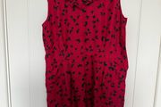 Hobbs Red &amp; Black Dress Size 16