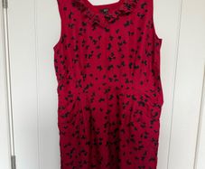 Hobbs Red & Black Dress Size 16