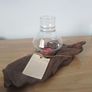 Design Candle Holder with Wooden & Glass Stand Image 2