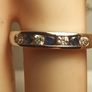 9ct White Gold Sapphire & Zirconia Eternity Ring Image 2