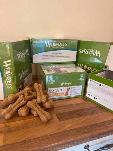 Whimzees Rice Bone M/L box (50 piece), Winalot and Poo bags