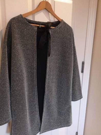 Elli White silver dress coat