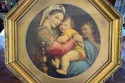 Vintage art the Madonna of the chair