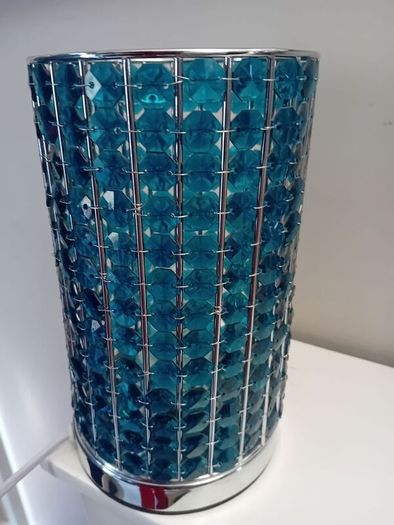 blue crystal table lamp