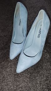 Baby blue heels UK6