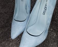 Baby blue heels UK6