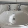 Elegant Traditional Pedestal Sink With Quality Chrome Taps Image 2