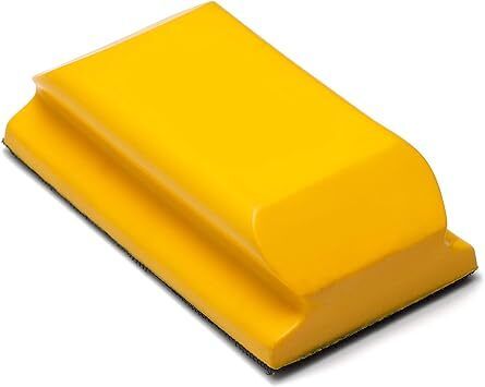 Glass Polish 15912 Hand-Held Sanding Block with hook and loop, Hand Sanding Pad | 65x125mm