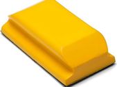 Glass Polish 15912 Hand-Held Sanding Block with hook and loop, Hand Sanding Pad | 65x125mm
