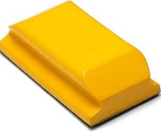 Glass Polish 15912 Hand-Held Sanding Block with hook and loop, Hand Sanding Pad | 65x125mm