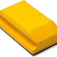 Glass Polish 15912 Hand-Held Sanding Block with hook and loop, Hand Sanding Pad | 65x125mm