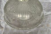 Vintage Pressed Clear Glass, Cheese Dome, Cheese Bell, Cheese Board, Dessert Dome, with matching Plate