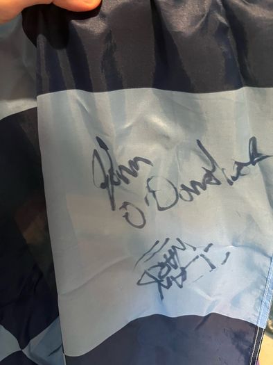 Dublin gaa flag autographed