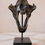 Sumatran Tiger Skull - Bronze, Metal/Wooden Stand Image 4