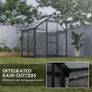 Walk-In Polycarbonate Green House 6 x 4ft Image 6