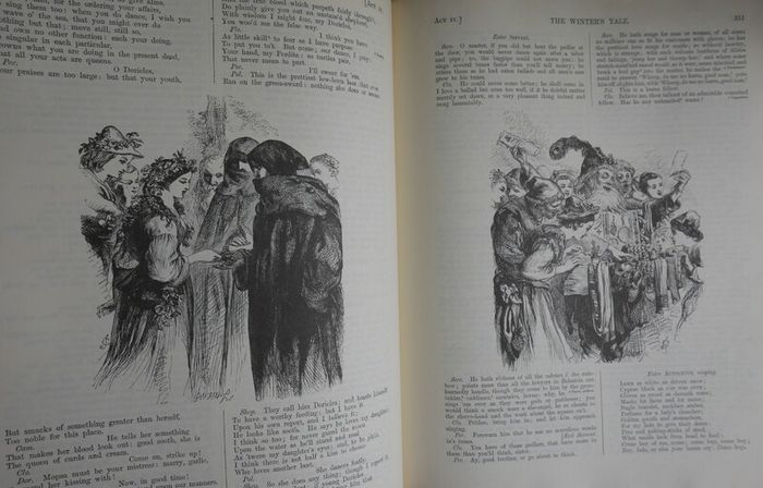 The Library Shakespeare Illustrated by Sir John Gilbert, George Cruikshank & R Dudley - Midpoint Press - Complete Works