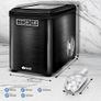 Ice Cube Machine Stainless Steel 12 kg - 24 h Ice Cube Maker 2.2 Litre Water Tank Ice Maker LED Display & Self-Cleaning Function 2 Ice Cube Sizes (Silver) Image 5