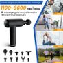 Portable Muscle Massage Gun Device with 10 Massage Heads 20 Speeds with LCD Touch Screen Image 2