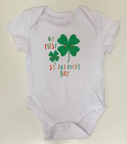 Baby St Patricks Day Vest: 9-12mths