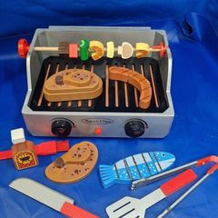 Melissa & Doug Wooden BBQ Grill Set  Complete