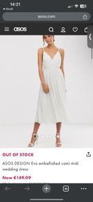 ASOS bridal dress - size 10