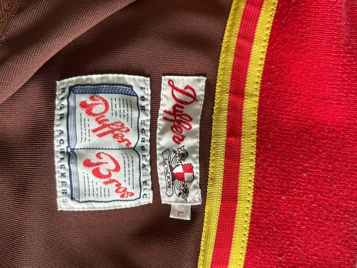 Vintage Duffer of St George Brown zip track jacket Size L
