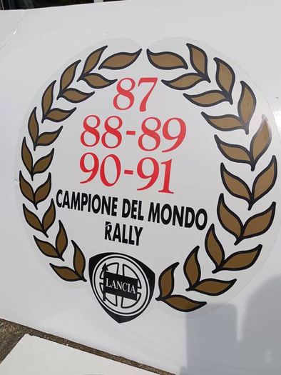 3 X Vintage Lancia Car Dealership Signs